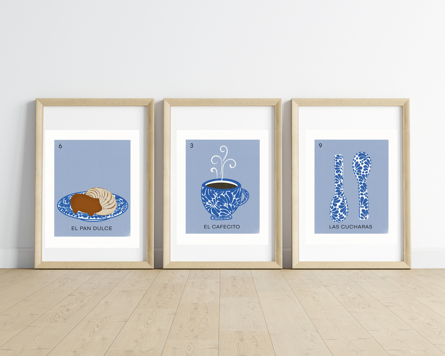 Las Cucharas Talavera Loteria Art Print