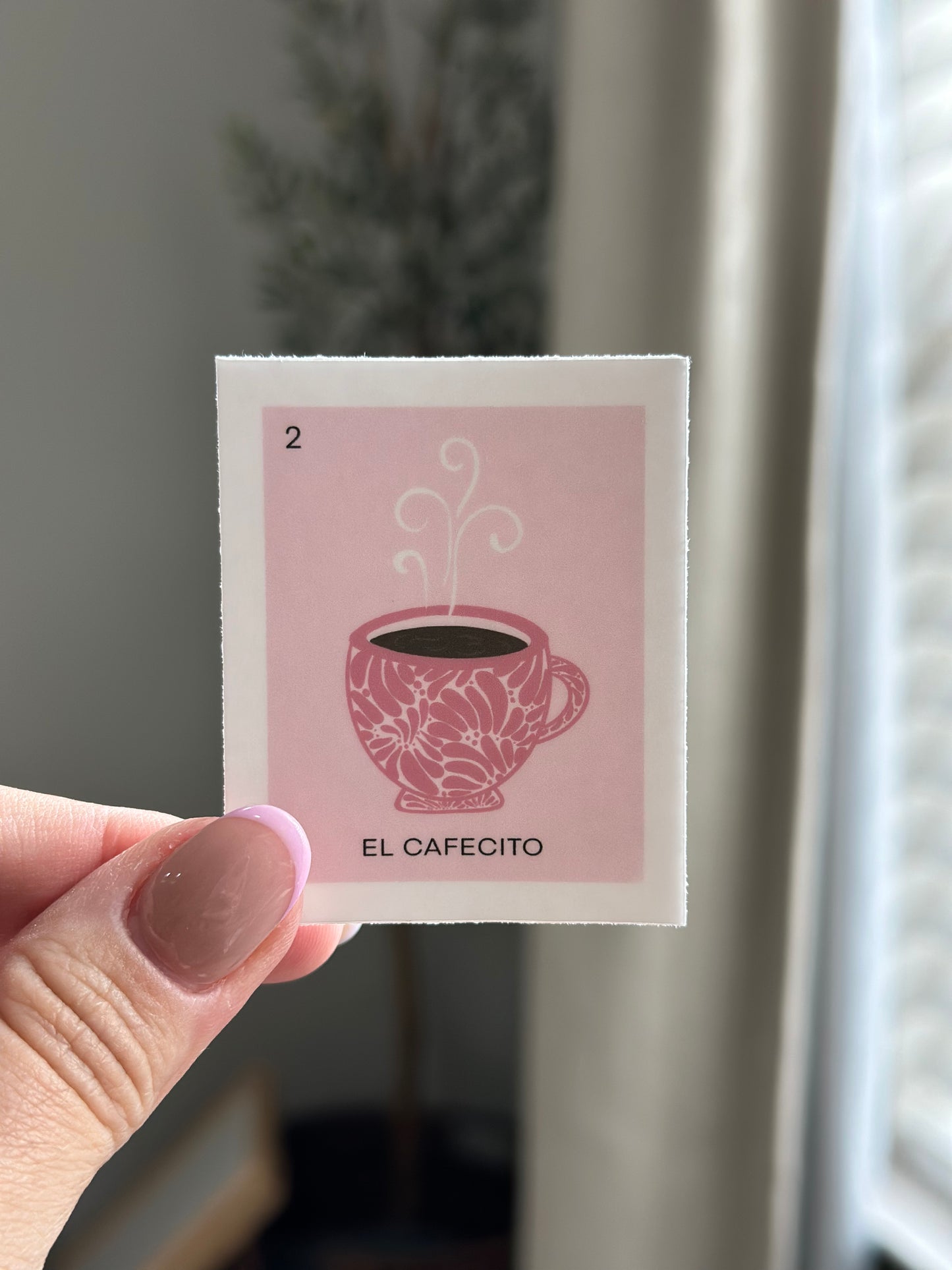 El Cafecito Loteria Card Vinyl Sticker