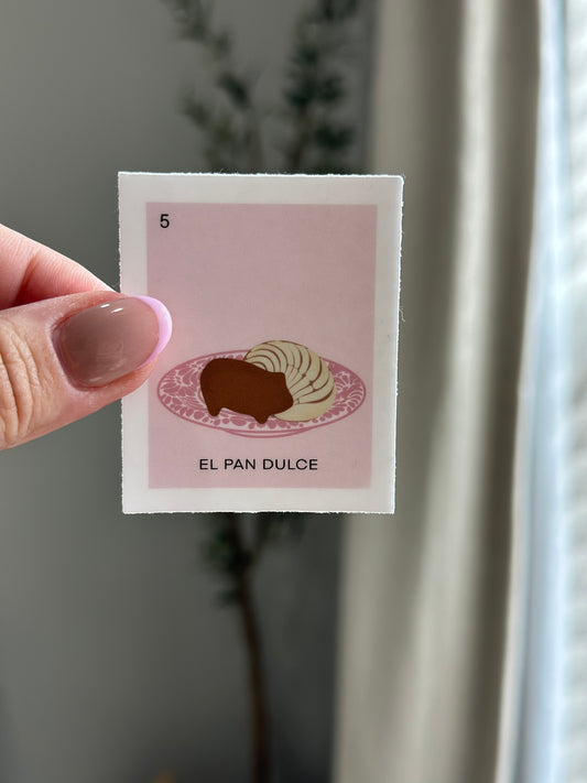 El Pan Dulce Loteria Card Vinyl Sticker