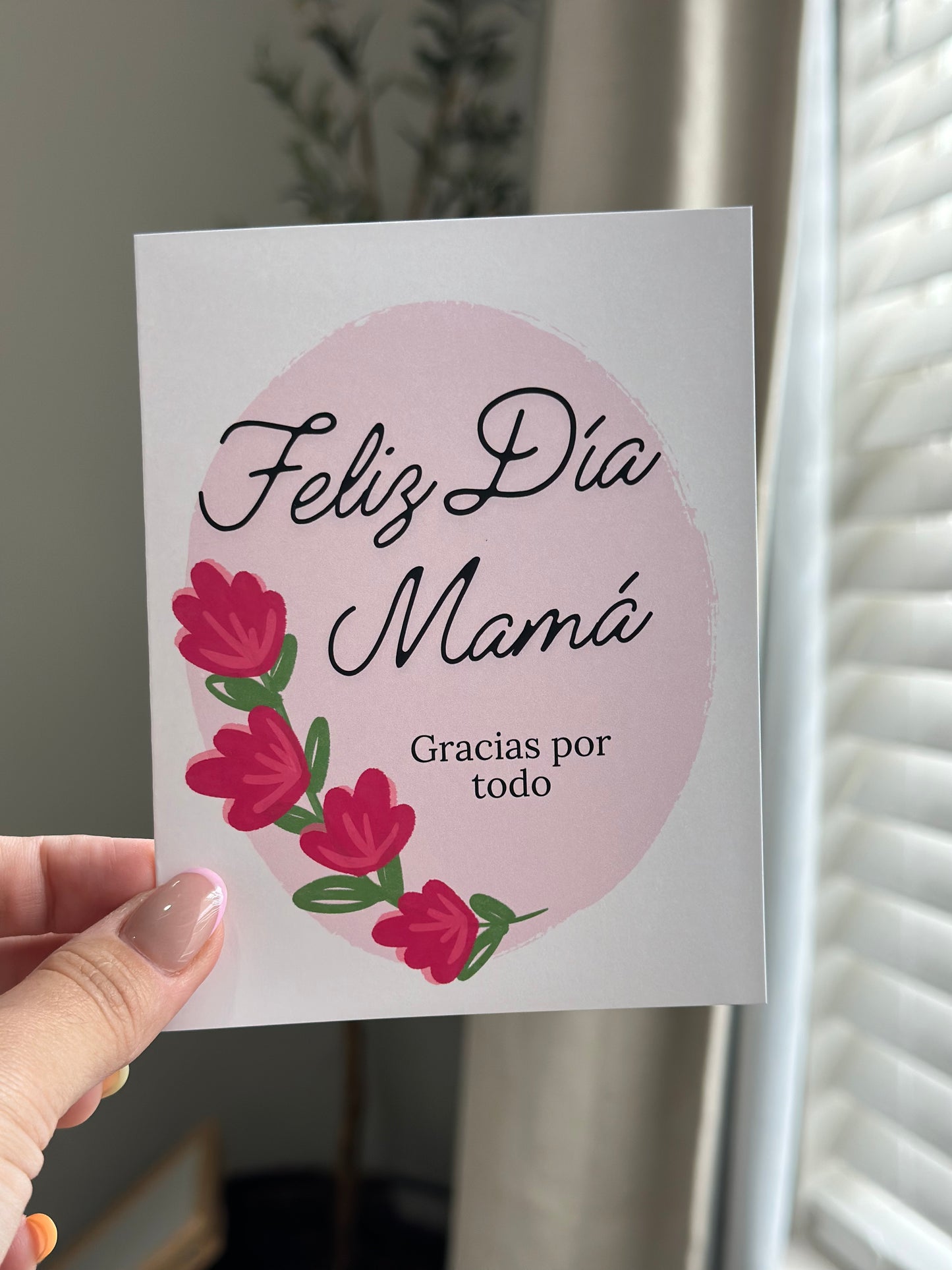 Feliz Dia Mama Mother's Day (Floral) Greeting Card