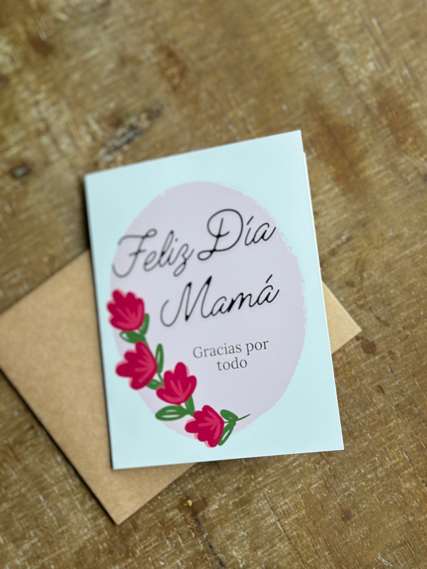 Feliz Dia Mama Mother's Day (Floral) Greeting Card