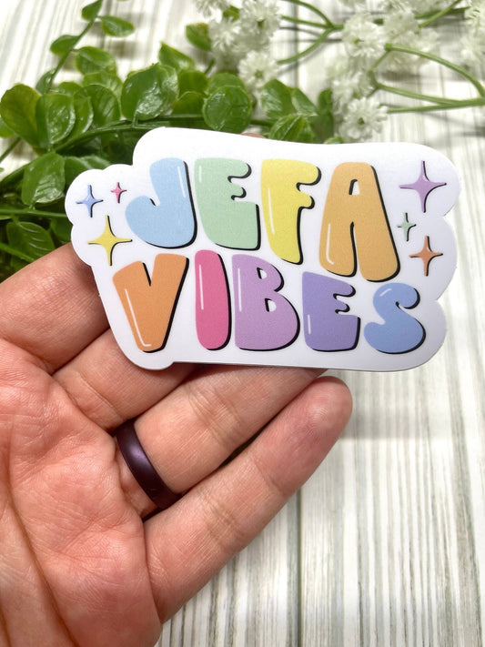 Jefa Vibes Vinyl Sticker