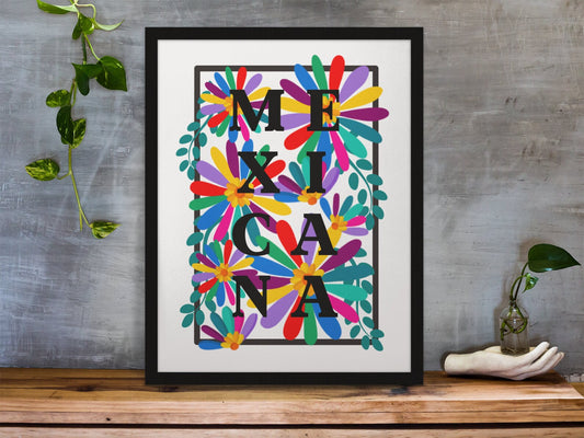 Mexicana Art Print (Otomi Inspired)