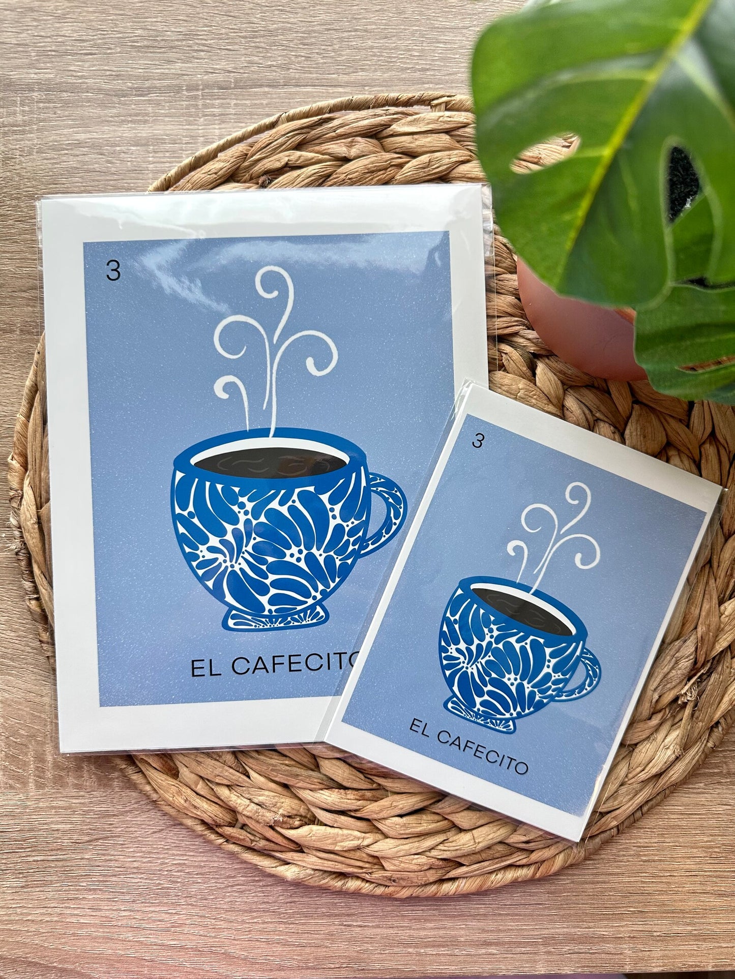 El Cafecito Talavera Loteria Art Print