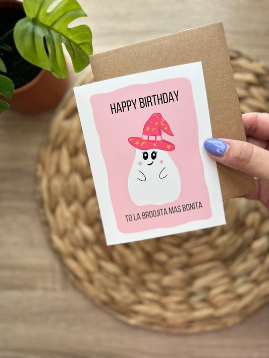 Happy Birthday to La Broojita mas Bonita Greeting Card