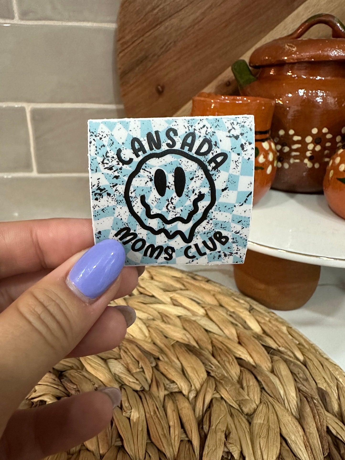 Cansada Moms Club Vinyl Sticker