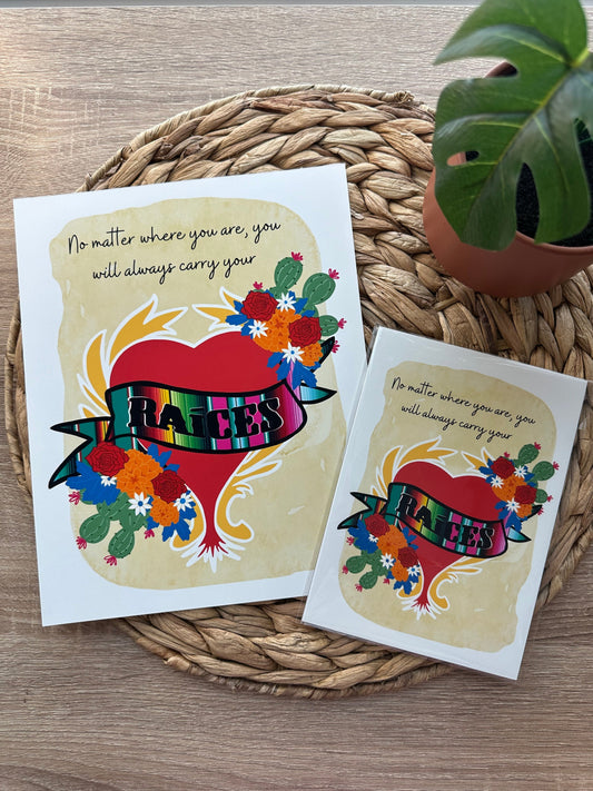 Ama tus Raices Art Print, PHYSICAL PRINT