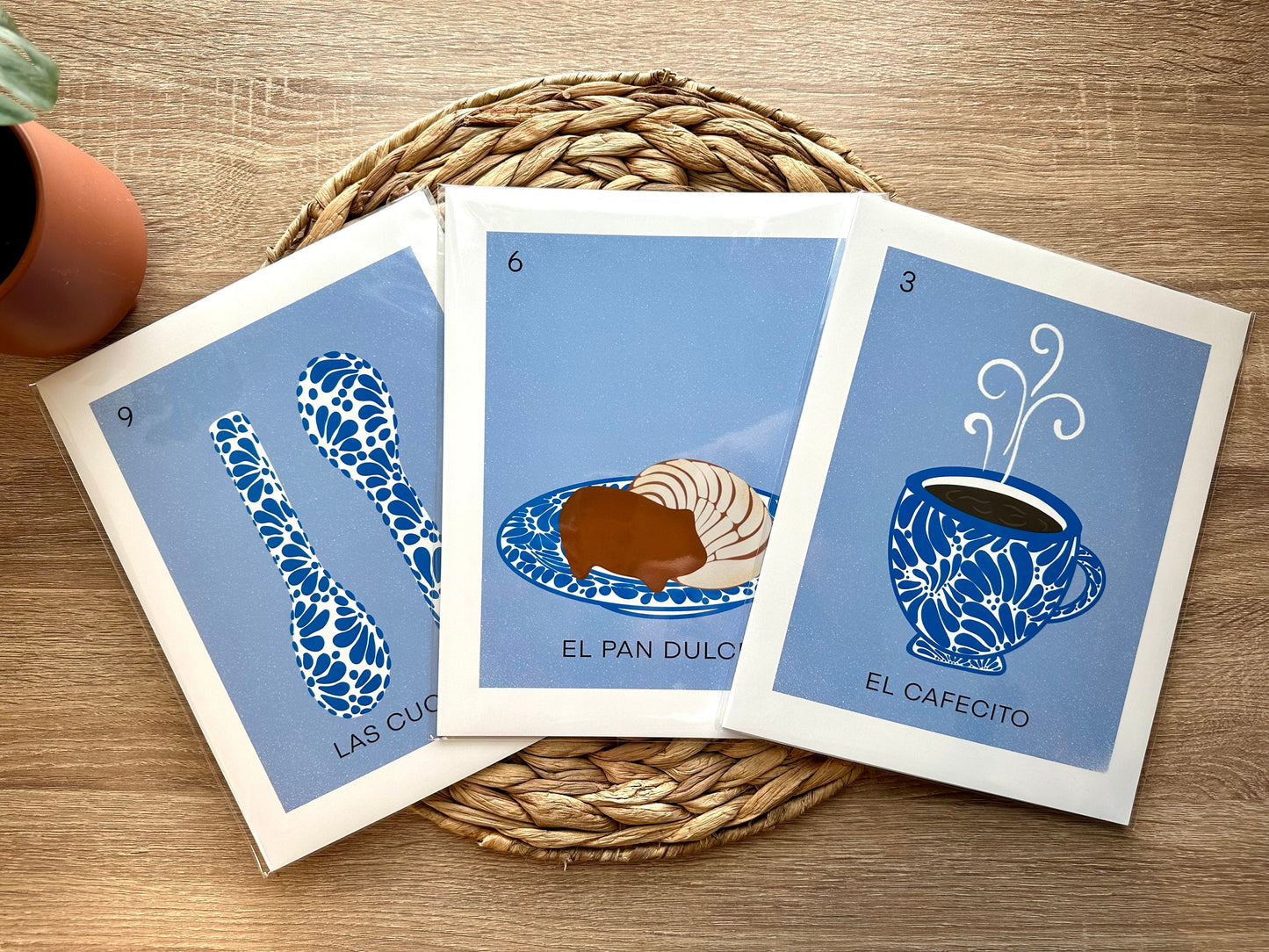 El Pan Dulce Talavera Loteria Card Art Print