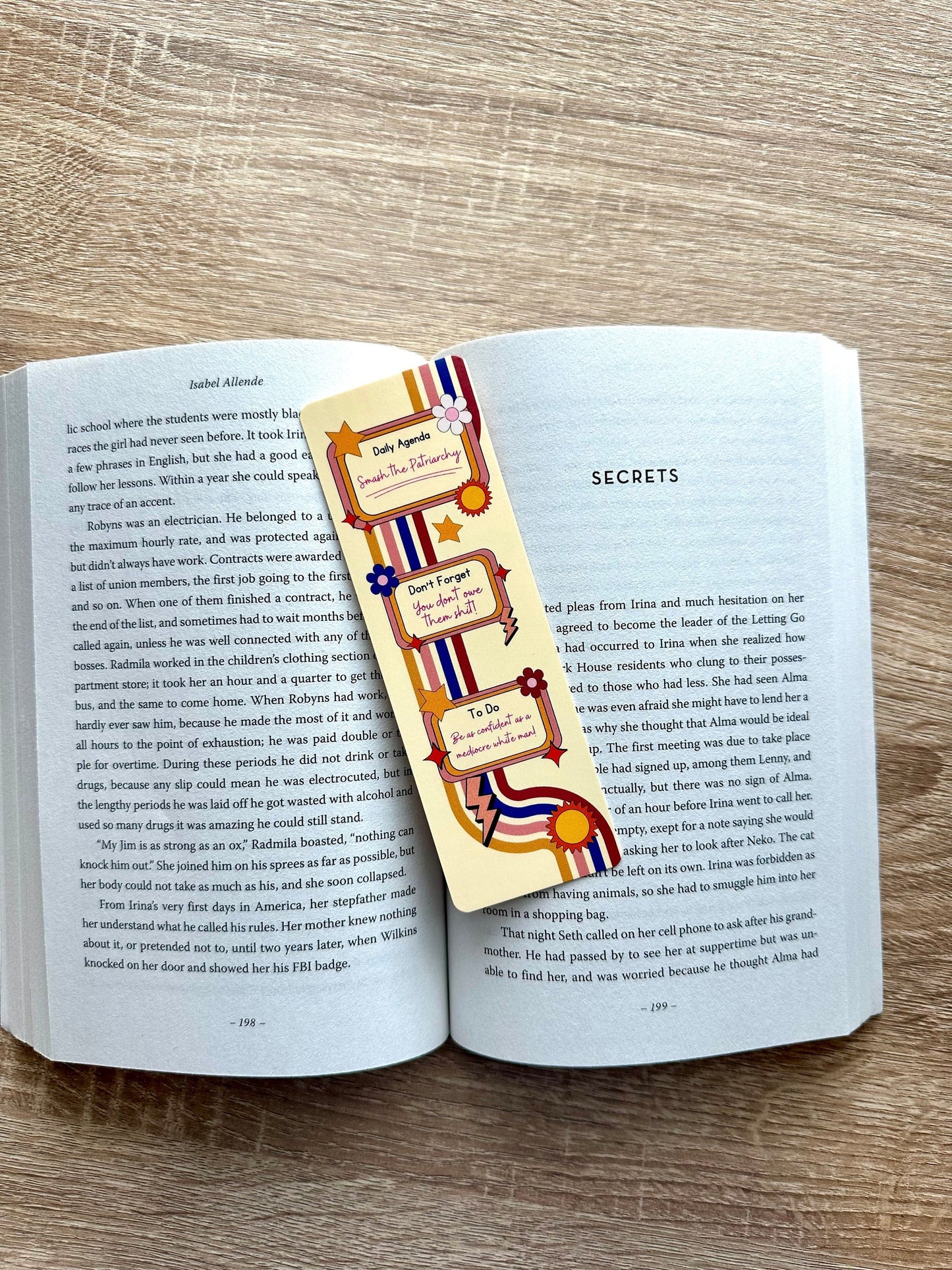 Smash the Patriarchy Feminist Bookmark