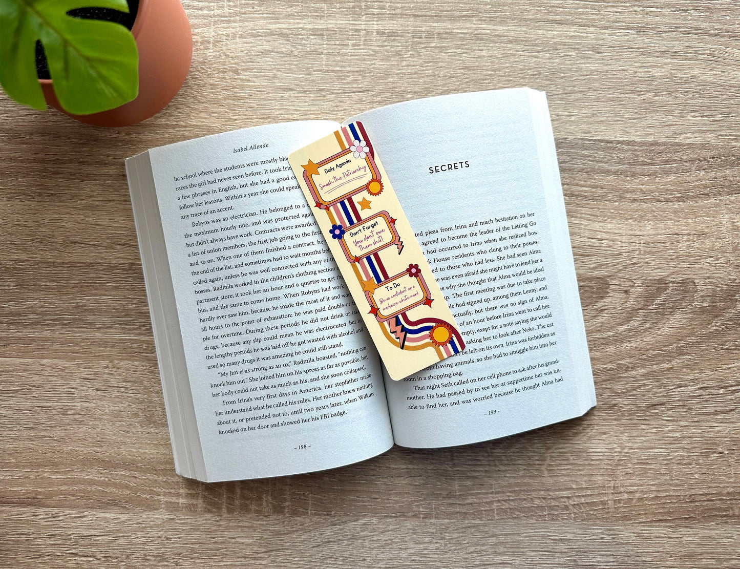 Smash the Patriarchy Feminist Bookmark