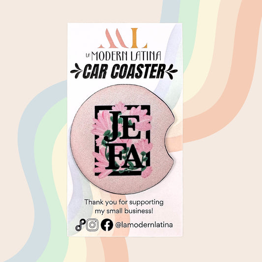 JEFA Floral Car Coaster