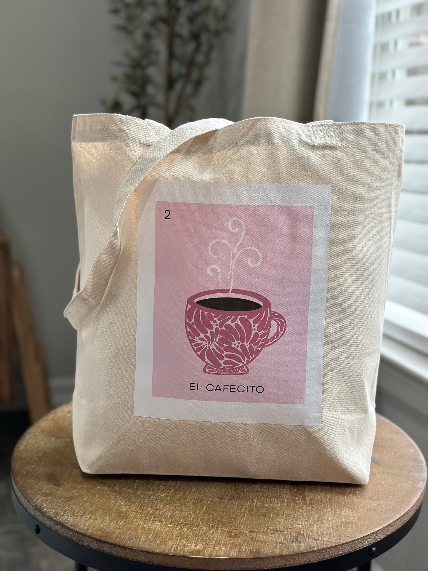 El Cafecito Talavera Coffee Mug Tote Bag