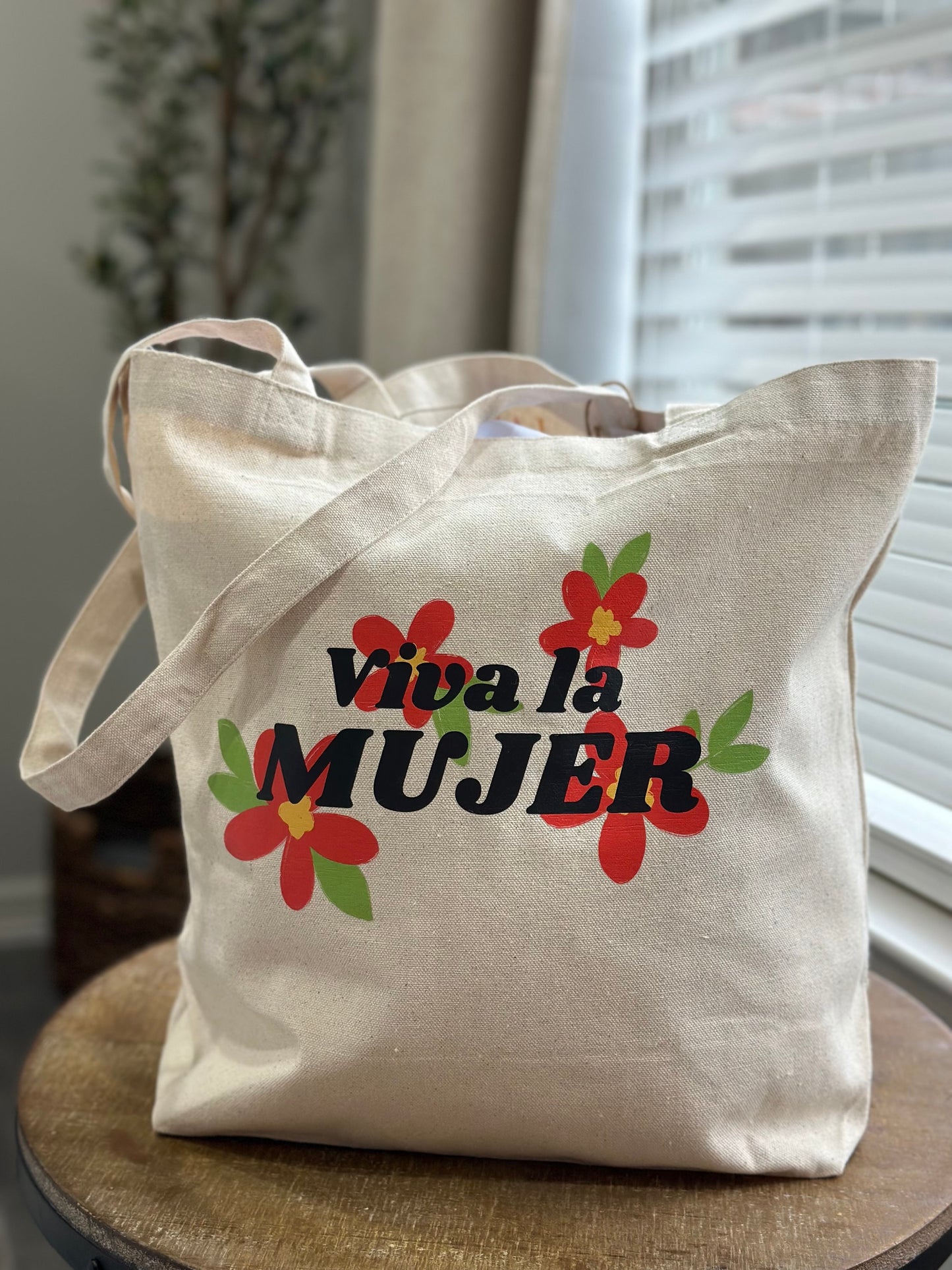 Viva la Mujer floral Tote Bag