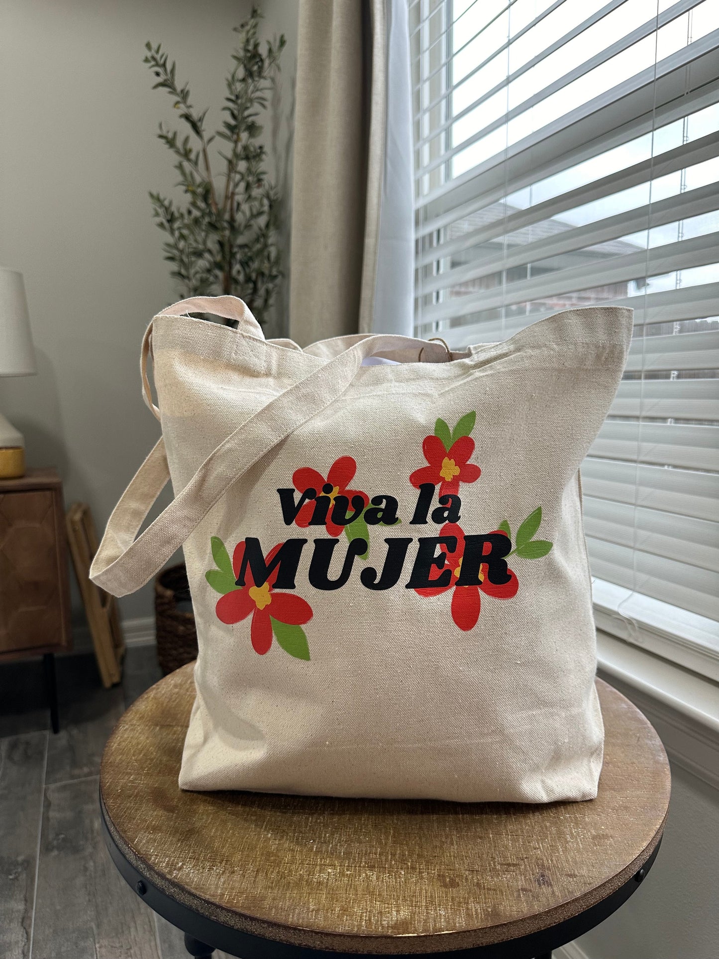 Viva la Mujer floral Tote Bag