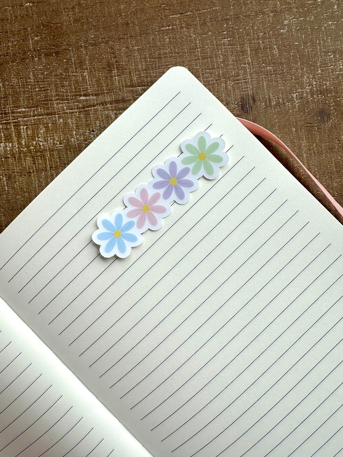 Daisy Flower Clear Vinyl Stickers