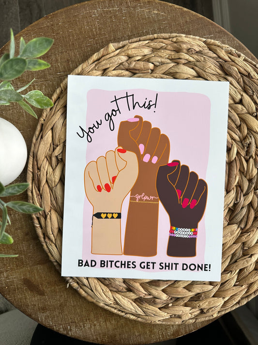 You Got This Feminist fists Art Print