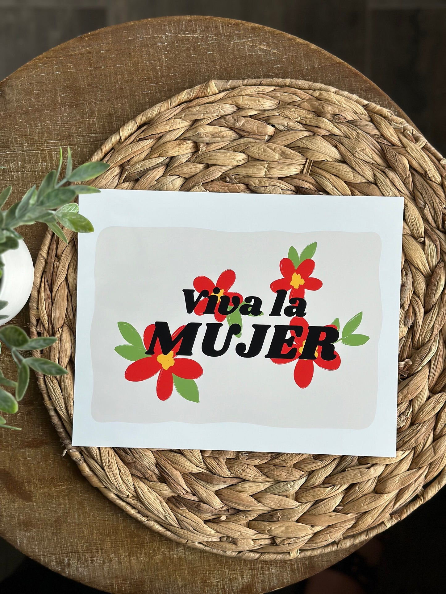 Viva La Mujer Floral Art Print