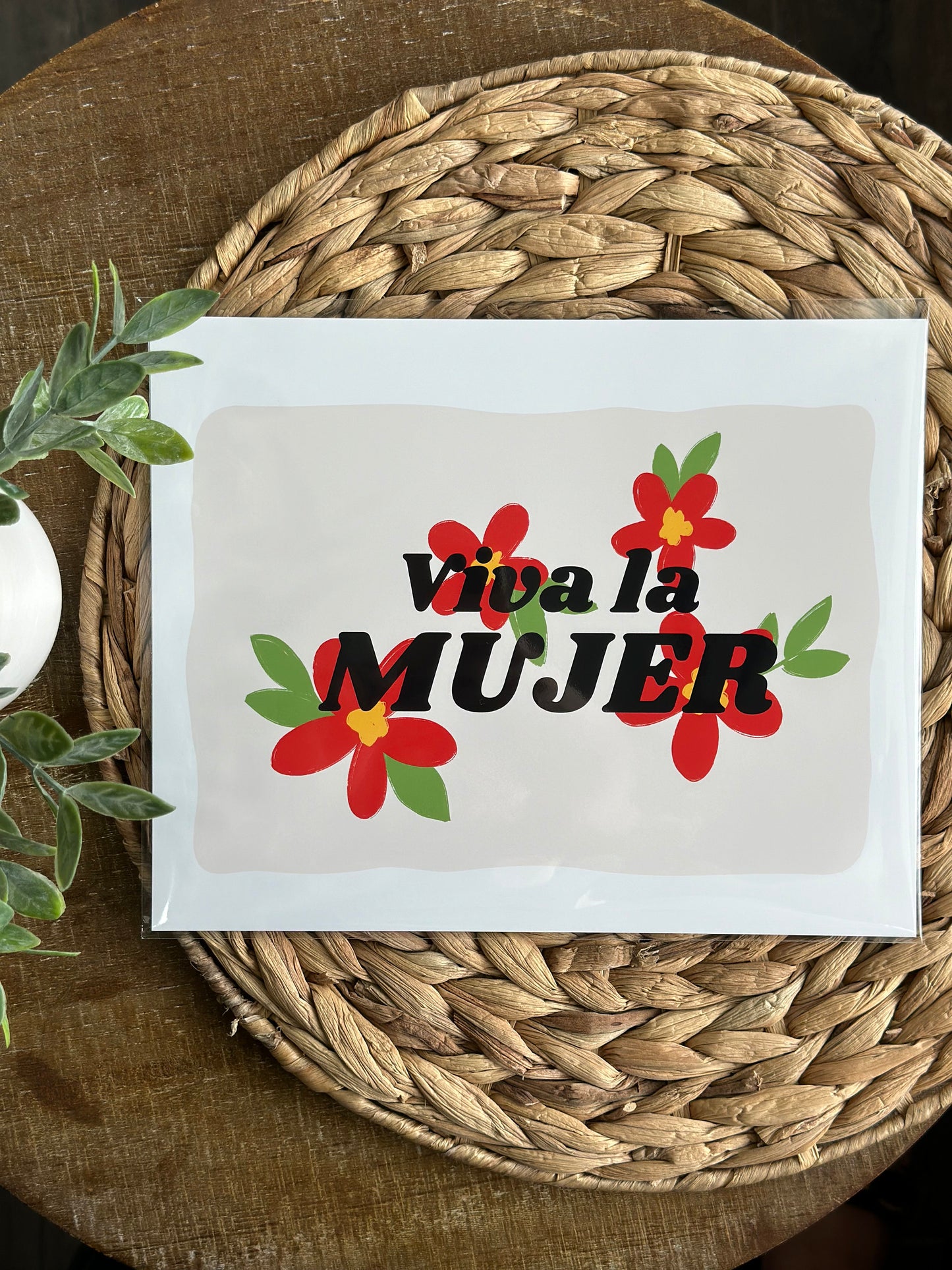 Viva La Mujer Floral Art Print