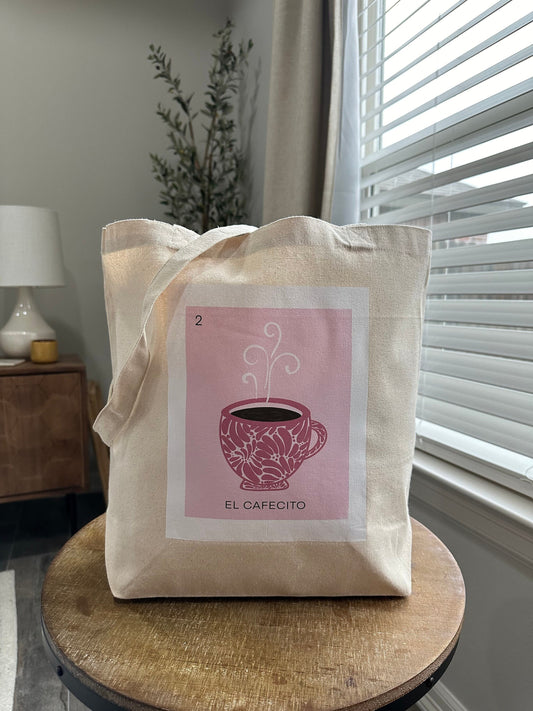 El Cafecito Talavera Coffee Mug Tote Bag