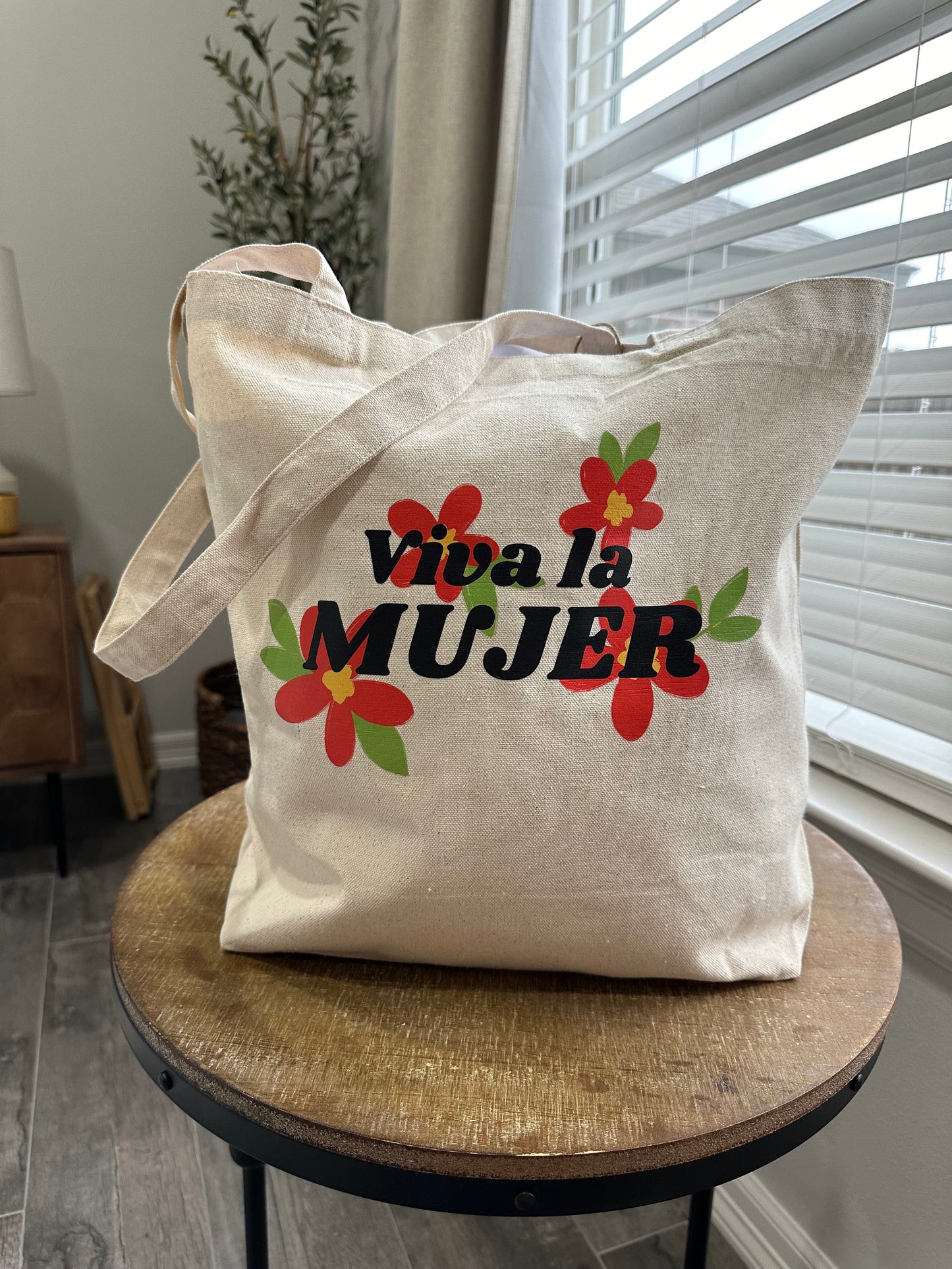 Viva la Mujer floral Tote Bag