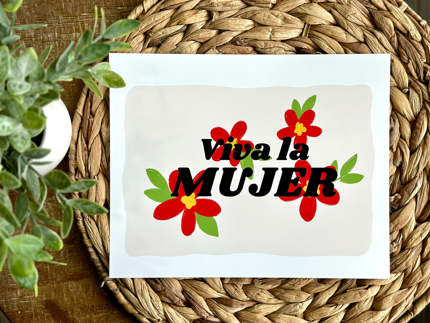 Viva La Mujer Floral Art Print